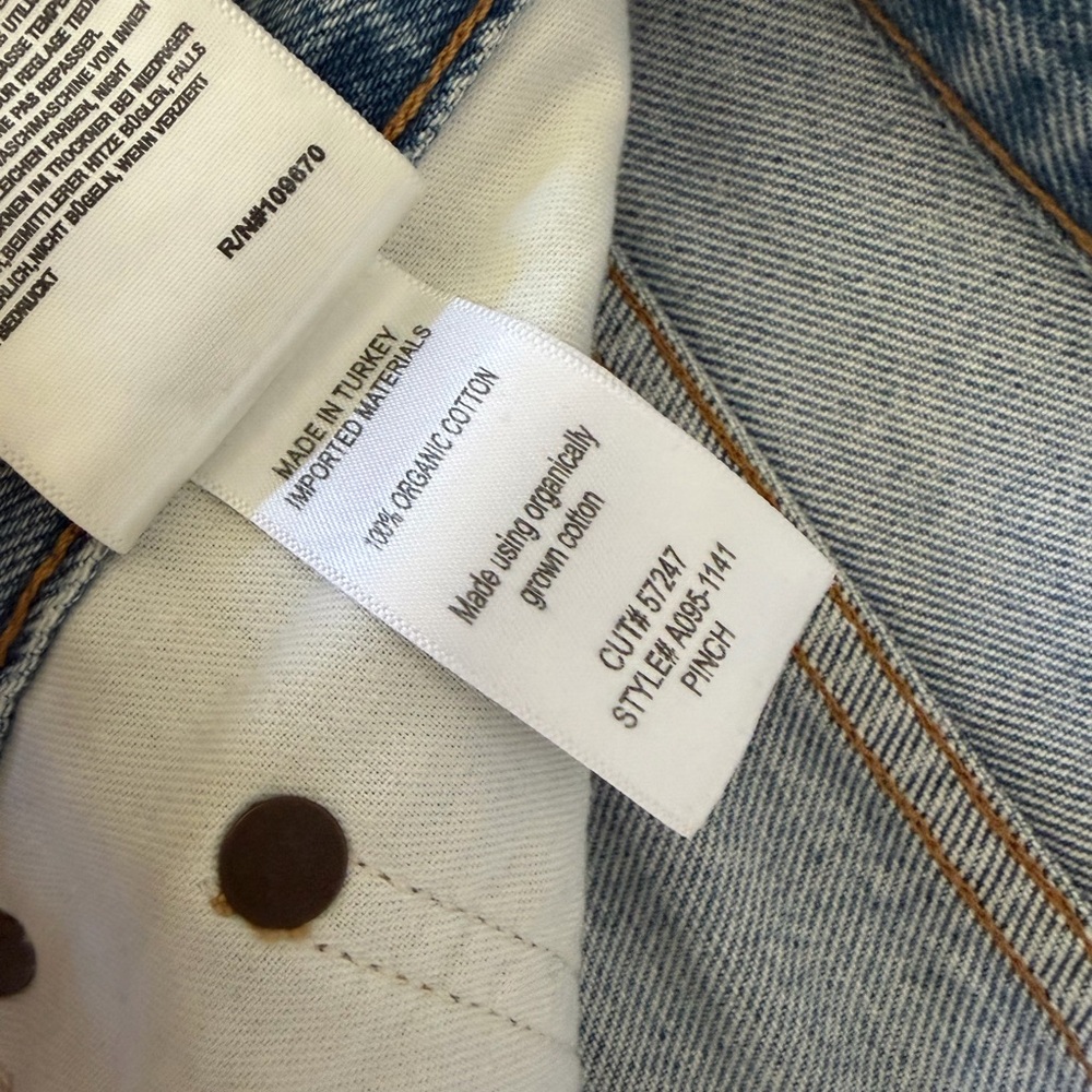 Agolde Pinch Waist High Rise Jeans Riptide - Picture 3 of 5